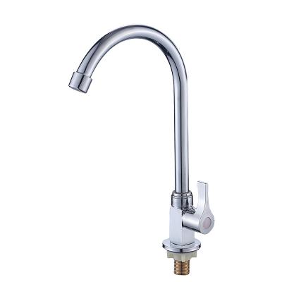 China Sense faucet factory in China sells cheap kitchen zinc alloy single cold faucet for sale