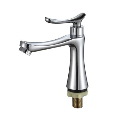 China Sense Faucets New Design Single Core Cold Water Zinc Alloy Copper Faucet Lavatory Faucet for sale