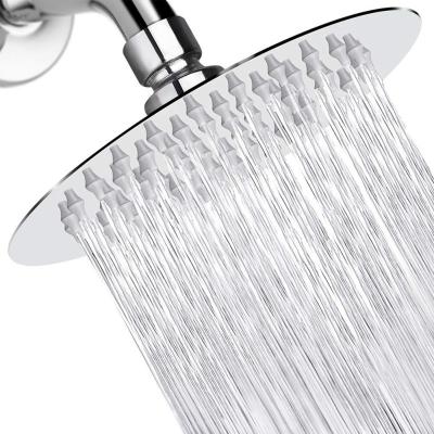 China With diverter luxury modern chrome finish 6 inch rain shower head with bathroom shower heads for sale