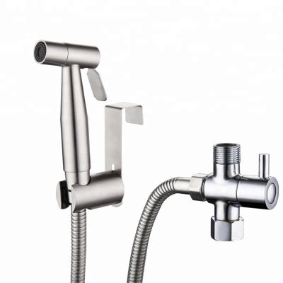 China With 304 Stainless Steel Bidet Sprayer Shattaf Handheld Toilet Bidet for sale