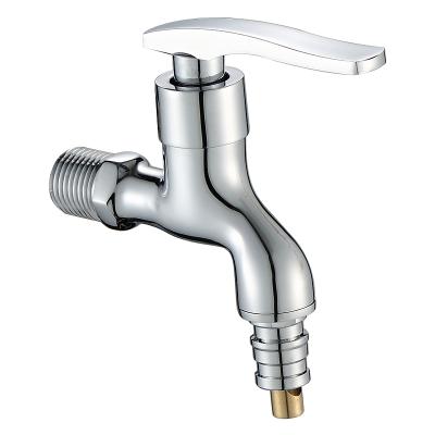 China Modern In The Wall Single Tap Cold Water Basin Mixer Tap Chrome Plated Mixer Tap For Washing Machine for sale