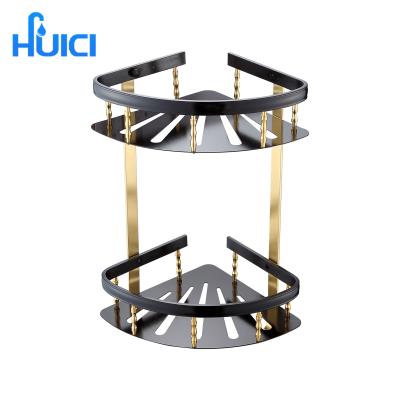 China Double layer bathroom shower room double-layer space aluminum tripod kitchen bathroom corner bracket thick frame space aluminum tripod for sale