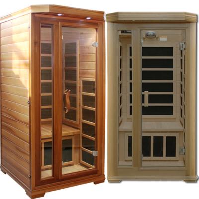 China Computer control panel factory direct sale steam sauna 1 person cheap price sauna room with spa for sale