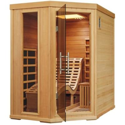 China Computer Control Panel Downstairs Single Sauna Mini Dry Sauna Room for sale