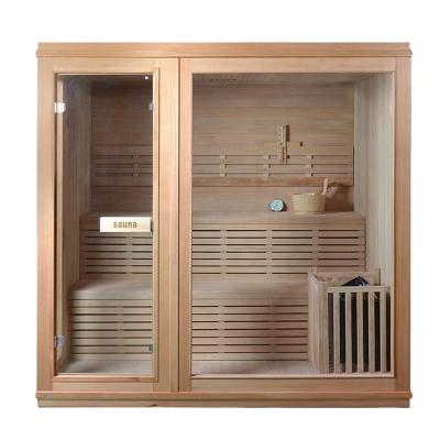 China Hot Selling Modern Steam Sauna Traditional Hemlock Sauna Dry Room for sale