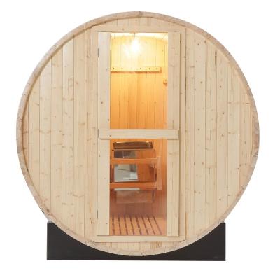 China Computer Control Panel Best Selling Outdoor 4 Person Steam Drum Sauna for sale