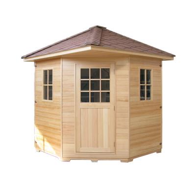 China Computer control panel family steam sauna pot fashion nudist outdoor sauna room for sale