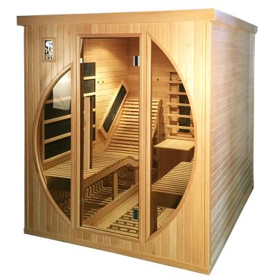 China Computer Control Panel New Model Best Design Far Infrared Sauna Hemlock Sauna Canadian Room for sale