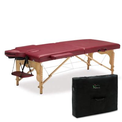 China Scandinavian Wooden Massage Table Folding Massage Bed for sale