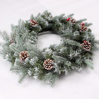 China Fireproof Is Available Artificial Christmas Decoration Garland 60cm Christmas Festive Garlands for sale