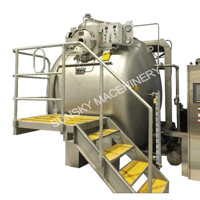 China Factory Hot Sale Low Water Ratio Overflow Fabric Dyeing Machine 1:3.5~4.5 for sale