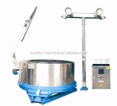 China SS304 JF series centrifugal dewatering machine for clothes, hydraulic textile extractor for clothes factory, laundry shop for sale