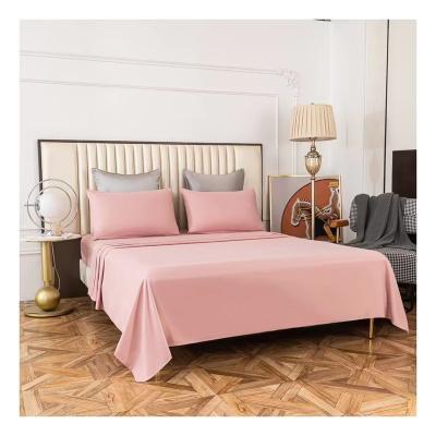 China Cooling wholesale customized size 100% microfiber  4 piece blanket bed sheets set for hotel home for sale