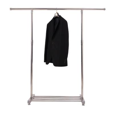 China SHOW High Quality Single Pole Telescopic Stainless Steel Clothes Rack Expandable Hanger for sale