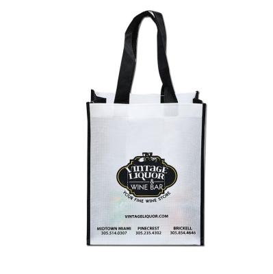 China Non Customized Eco - Friendly Promotional Tote Shopping Bag Recycle Woven Bag With Logo for sale