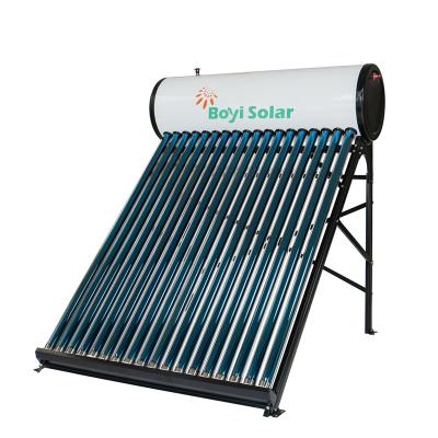 China Non-pressure 150L Solar Water Heater Stainless Steel Evacuated Tube Free Spare Parts in Competitive Price and Good Quality Hotel for sale