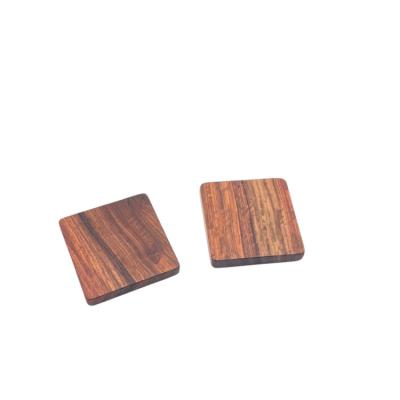 China Viable manufacturers provide black walnut beech wood coasters, home coasters, customized round heat insulation tea mats, wholesale for sale