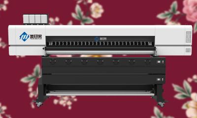 China 330m2 / Hour 3L Ink Digital Inkjet Printing Machine With Sublimation Paper zu verkaufen