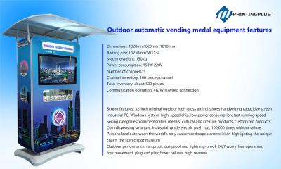 China Automatic Vending Machine With 220v Power For Tourist Attractions for sale