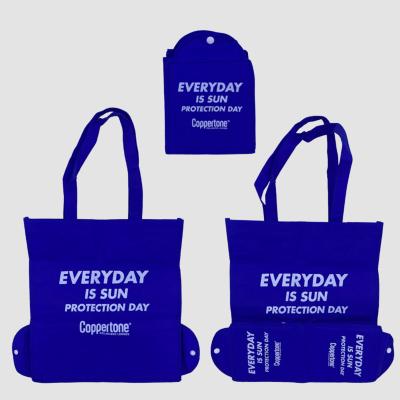 China Foldable Custom Design Non Woven Folding Shopping Tote Bag Non Woven Folding Bag for sale