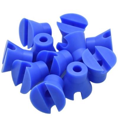 China CNC plastic machining parts,OEM white nylon cnc nozzle parts CNC turning plastic parts à venda