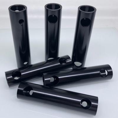 China OEM CNC Turning steel tube CNC turned steel bushing with surface black cataphoresis for sale