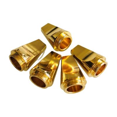 China Automatic CNC turning brass parts Gold electroplating brass parts Silver coated parts for sale