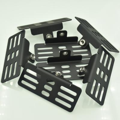 China Cheap price Laser cutting bending steel parts Black powder coated sheet metal parts for sale