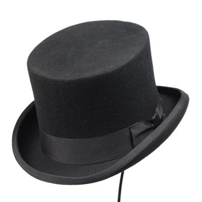 China Comfortable Custom Wool Hat Wool Hat Fashion Felt Top Hat for sale