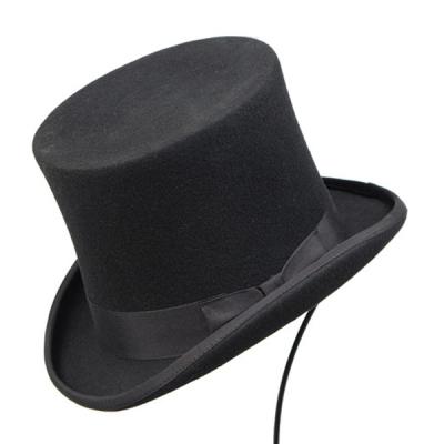 China Soft Comfortable Wool Hat Custom Made Fashion Felt Top Hat for sale