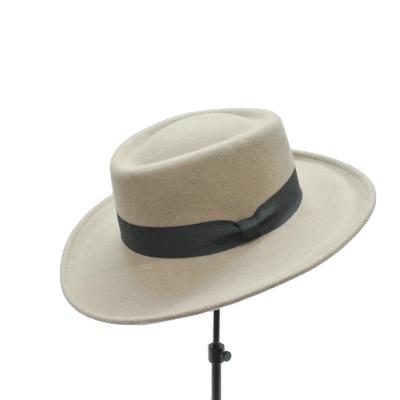 China Fashionable Flat Top Hats Women Comfortable Soft Woolen Hats for sale