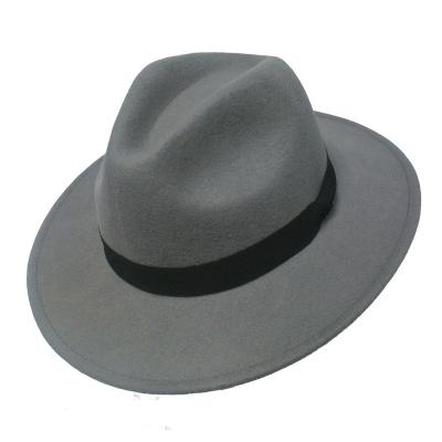 China Comfortable Soft High Quality Fashion Customized Wool Felt Fedora Hats For Men for sale