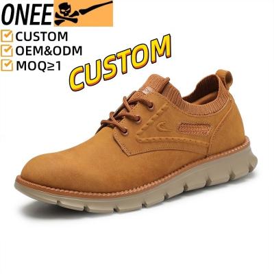 China Cushioning OEM LOW MOQ CUSTOM Men Shoes Breathable Sports Casual Style Designer LOGO  knitted moccasins Customized Logo Sneakers Custom for sale