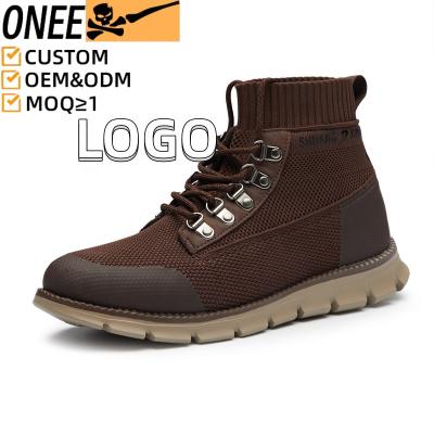 China Cushioning OME Custom High Fashion Designer Winter Elegant Mens Ankle Boots Casual Leather Custom Boots Mens Boots Casual Leather for sale