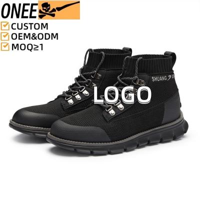 China Cushioning OEM MOQ1 Hiking Winter Boots Short Mid Calf Fashion Custom Cowboy Marten Boots for Men Custom Logo Customize Shoes Manufacturers for sale