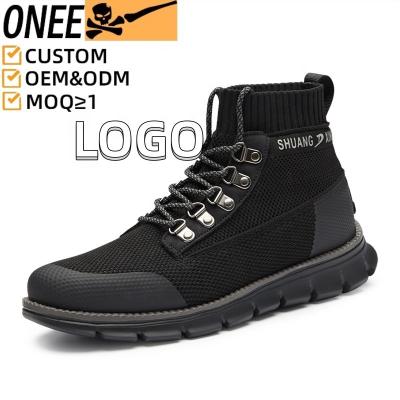 China Cushioning OEM MOQ 1 Custom Logo Winter Men's Boots Ankle Martin Jungle Brown Martin Boots Custom Logo Boots with Logo Men for sale