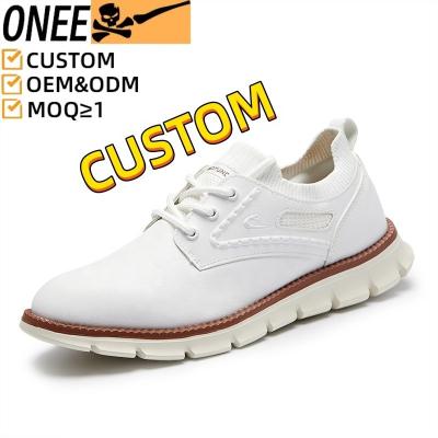 China Cushioning OEM Factory Brand Original Custom Leather Derby Black White Formal Shoes Formal Shoes for Men Genuine Leather Customized Shoes for sale