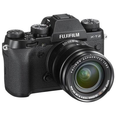 China GOOD Cheap Camera Discount Price For-Fujifilm The X-T2 Mirrorless Digital Camera Black With XF 18-55mm f/2.8-4 R LM OIS Lens for sale