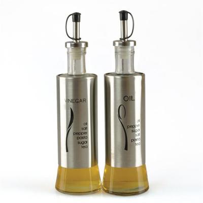 China Freshness Preservation Oil Vinegar Bottle Pasta Storage Canister High Quality Glass Jar for sale