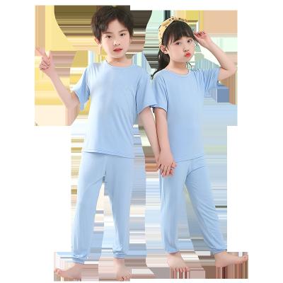 China QUICK DRY Wholesale Quantity Custom Pajamas Sets Summer Cotton Bag OEM Customized Item Pajamas Kids Clothing Kids Sleepwear for sale