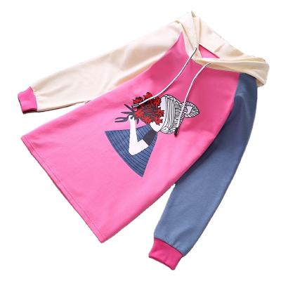 China 2022 New Arrival Breathable Girls Fashion Bear Kids Teddy Hooded Tops Clothes Long Sleeve Girl Shirt Kids Hoodie for sale