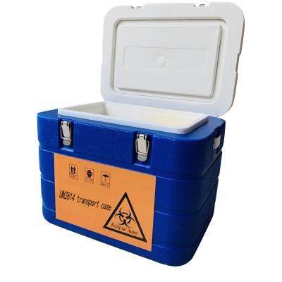 China UN2814/2900/3373 6L waterproof portable specimen transfer box contains ice pack can also use for transfer vaccine for sale