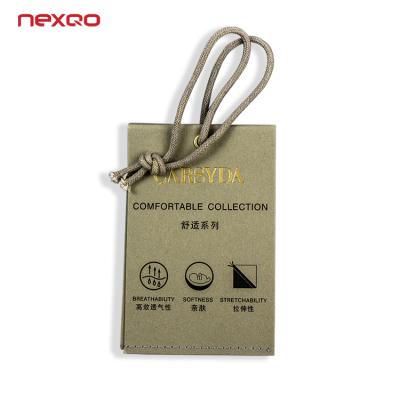 China OTHER Free Sample Printing Paper RFID Custom UHF Hang Tag Clothing Hang Tag for sale