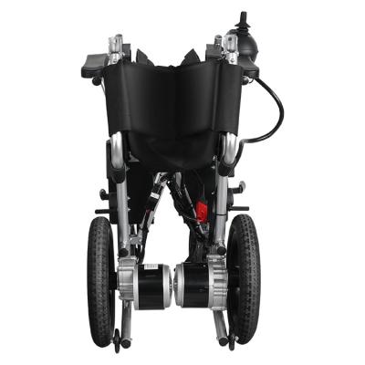 China New Foldable Foldable Portable Lightweight Elderly With Disabilities Aluminum Big Wheel Electric Wheelchair for sale