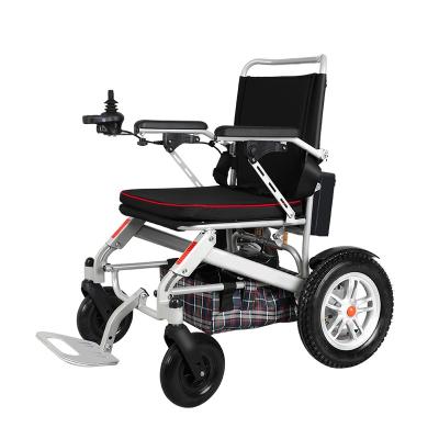 China Hot Selling Multifunctional Folding Wheelchair Trolley High Folding Back Remote Control Electric Wheelchair for sale