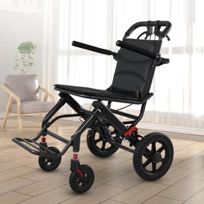 China Price list ultra light and portable portable foldable wheelchair factory supply steel manual standard wheelchair for sale