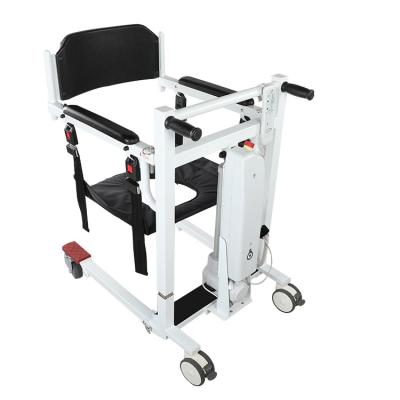 China Foldable New Product Electric Transfer Lift Commode Toilet Bath Patient Chair with Wheels for Disabled Elder Mobile Wheelchair for sale