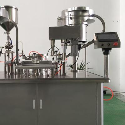 China Food Full Automatic 3 in 1 Filling Plugging Vials Eye Drops Eliquid Capping Filling Machine for sale