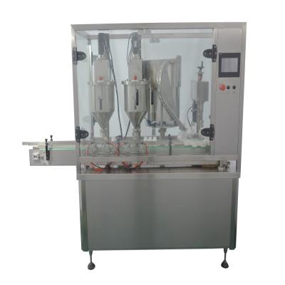 China New High Quality Automatic Bottle Chemical Vials Powder Linear Double Head Filling Capping Machine for sale