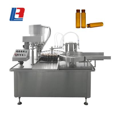 China Commercial Benchtop Beverage Insurance Oral Liquid Solution Table Filling Capping Machine for sale